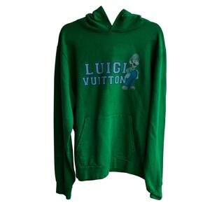 Mega Yacht Green Luigi V Graphic Hoodie